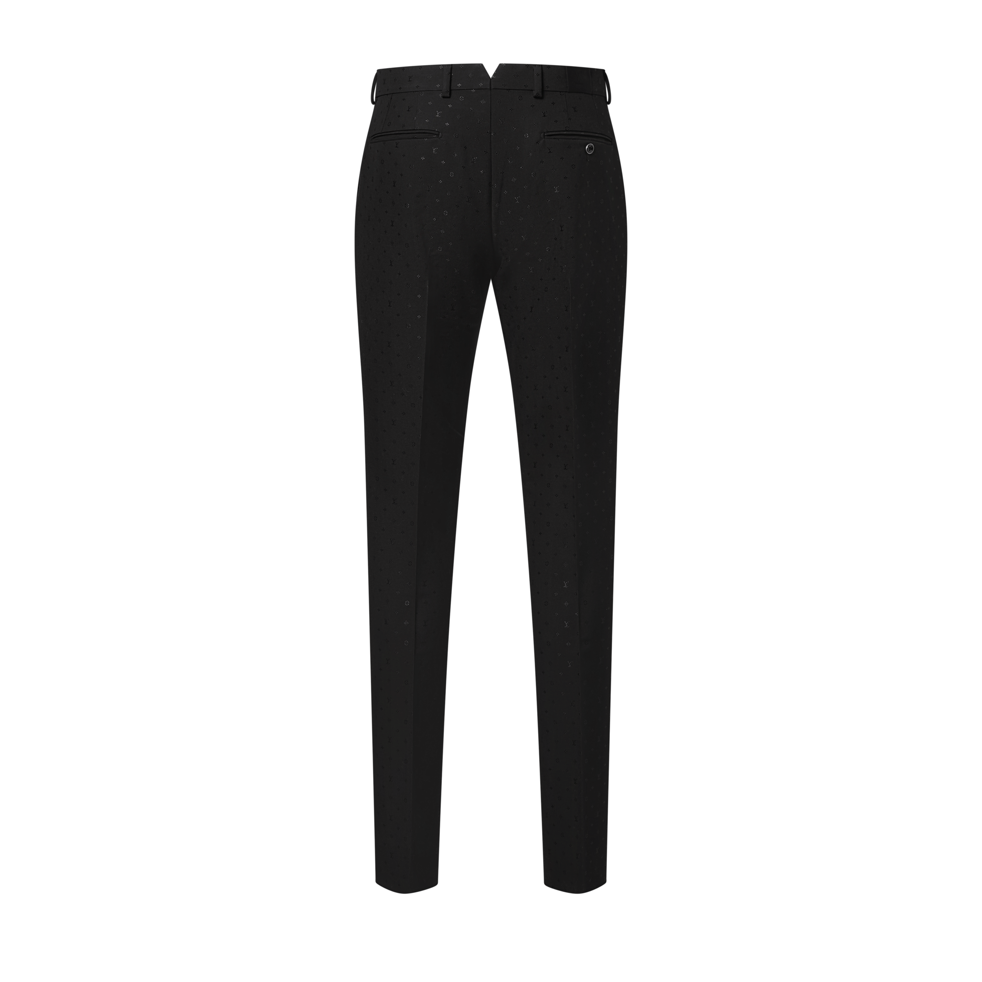 LOUIS VUITTON ブラック スラックス Monogram Satin Cigarette Pants - New In Men | LOUIS VUITTON